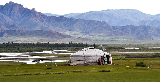Backpacking in der Mongolei - Yurt